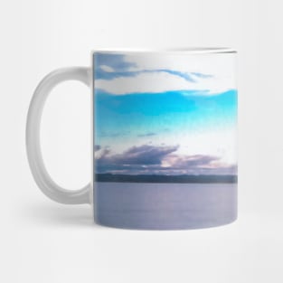 Beautiful landscape view of the river Mug